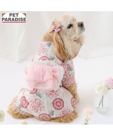 PET PARADISE ペットパラダイス 菊柄 浴衣 桃  中型犬 大型犬