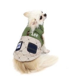 PET PARADISE LEE 綿入ベスト モノグラム 《カーキー》 小型犬