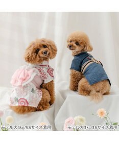 PET PARADISE ペットパラダイス 菊柄 浴衣 桃 小型犬