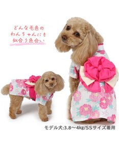 PET PARADISE 犬の服 夏 犬服 浴衣 牡丹柄 ピンク 【小型犬】