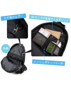 Mother garden しろたん 透明窓付 リュック 《ブラック》