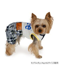 PET PARADISE Lee パンツつなぎ パッチワーク 小型犬