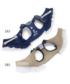 PET PARADISE ペットパラダイス デニムフリルハーネス 4Ｓ/ 3S