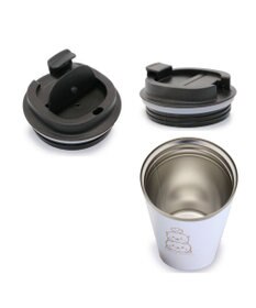 Mother garden しろたん フタつき ステンレスタンブラー 380mL 保冷 保温  コップ