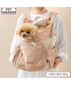 PET PARADISE ペットパラダイス くまちゃん キルティング ハグ&リュック 小型犬