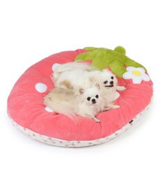 PET PARADISE ネット店限定 ペットパラダイス 苺 クッション 《パステルピンク》 L 小型犬