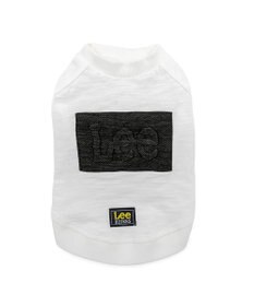 PET PARADISE Lee エンボス ロゴ Ｔシャツ 《ホワイト》 小型犬