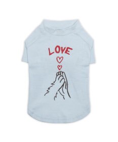 PET PARADISE ペットパラダイス Mai Kuraki　LOVE  ペットTシャツ 《ブルー》 中型犬