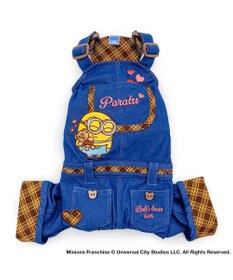 PET PARADISE ミニオン デニム チェック オーバーオール 小型犬