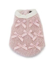 PET PARADISE cherircouture メニーリボンファーベスト 《ピンク》 小型犬