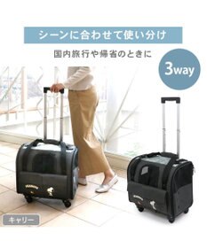 スヌーピー キャスター付き折り畳みキャリー 小型犬 / PET