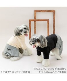 PET PARADISE J.PRESS ちどり柄 スカートつなぎ 小型犬