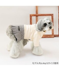 PET PARADISE J.PRESS ちどり柄 スカートつなぎ 小型犬