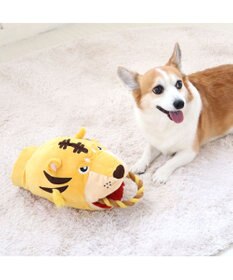 PET PARADISE 犬 おもちゃ トラ パペット おもちゃ  トイ ＴＯＹ 虎 とら お正月 年賀状 干支 音が鳴る ぬいぐるみ ボール ロープ オモチャ 玩具 小型犬 おもちゃ 猫 かわいい おもしろ インスタ映え