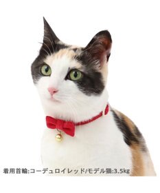 PET PARADISE 猫用 首輪 コーデュロイ 【小】 【中】  レッド
