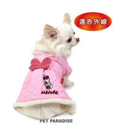 PET PARADISE ディズニー ミニーマウス 遠赤外線 コート 《お花柄》 小型犬