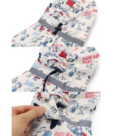 PET PARADISE スヌーピー 足付き レインコート《アメリカンビンテージ柄》中型犬 大型犬