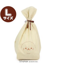 Mother garden 販売終了【自宅ラッピング用】しろたん ギフトラッピング用バッグ(同梱します) 【Lサイズ】しろたん柄 《85cm抱きぐるみ》