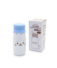 Mother garden しろたん 牛乳瓶風 ステンレスボトル 水筒 《顔ぼん》 単品