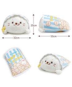 Mother garden しろたん おやつタイム BIGぬいぐるみ《ポップコーンたん》 ネット店限定