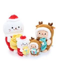 Mother garden しろたん お座り サンタクロース マスコット 19cm お座りぬいぐるみ