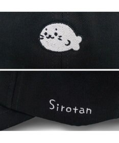 Mother garden しろたん 刺繍キャップ 《黒》 フリーサイズ