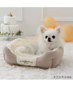 PET PARADISE ペットパラダイス くまちゃん キルトカドラー S  超小型犬 38×32cm