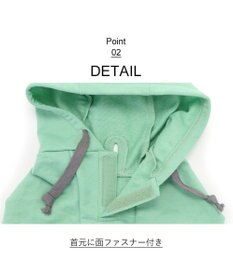 PET PARADISE Lee バイカラー フード付きパーカー 《グリーン》 小型犬