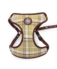 PET PARADISE J.PRESS ハーネス＆リード フランネル 《チェック柄》 Ｓ 小型犬