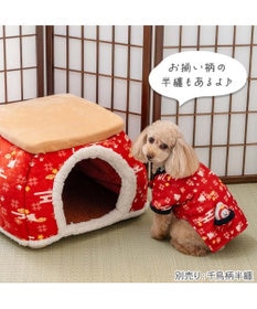PET PARADISE ペットパラダイス こたつ ハウス 《千鳥柄》 L
