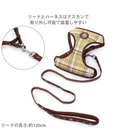 PET PARADISE J.PRESS ハーネス＆リード フランネル 《チェック柄》 Ｓ 小型犬