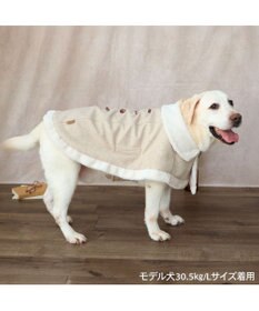 PET PARADISE ペットパラダイス ノーブル ダッフル ポンチョ 《ベージュ》 中型犬 大型犬
