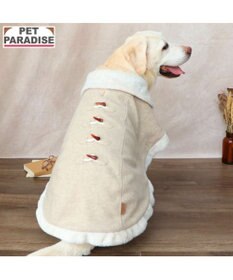 PET PARADISE ペットパラダイス ノーブル ダッフル ポンチョ 《ベージュ》 中型犬 大型犬