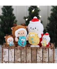 Mother garden しろたん お座り サンタクロース マスコット 19cm お座りぬいぐるみ