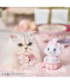 PET PARADISE ディズニー マリー 大リボン 猫首輪 S / M