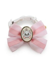 PET PARADISE ディズニー マリー 大リボン 猫首輪 S / M