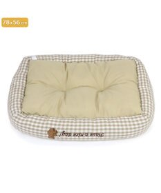 PET PARADISE ペットパラダイス クール 四角カドラー 《くまチェック柄》 大型犬