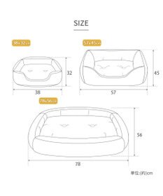 PET PARADISE ペットパラダイス クール 四角カドラー 《くまチェック柄》 大型犬