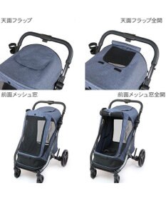 PET PARADISE smooca  ラージ ペットカート 強化メッシュ 《デニム調》