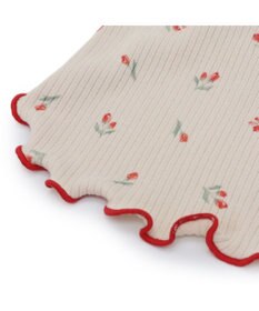 PET PARADISE ペットパラダイス お花のびのび リブ Tシャツ  小型犬