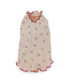 PET PARADISE ペットパラダイス お花のびのび リブ Tシャツ  小型犬