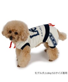 PET PARADISE Lee フード付き ロゴロンパース 小型犬