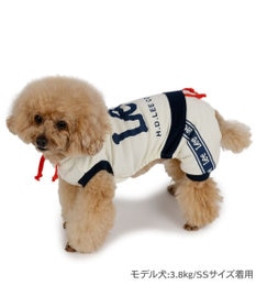 PET PARADISE Lee フード付き ロゴロンパース 小型犬