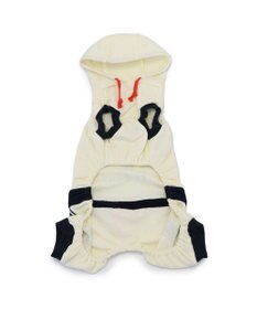 PET PARADISE Lee フード付き ロゴロンパース 小型犬