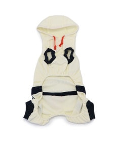 PET PARADISE Lee フード付き ロゴロンパース 小型犬