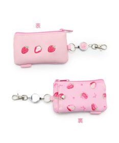 Mother garden マザーガーデン 野いちご キー＆パスケース ICカード入れ リール付き