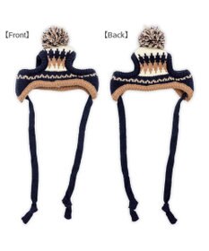 PET PARADISE ペットパラダイス ボンボン付き 男の子 ニット 帽子 中型犬 ＳＭ～Ｍ