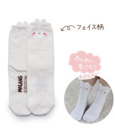 Mother garden マザーガーデン MOLANG モラン ふんわり靴下 & 巾着 セット くつした21～24cm 《ドリーミング柄 /フェイス柄》