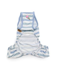 PET PARADISE スヌーピー ポケット付き ジョークール柄 ロンパース 【小型犬】