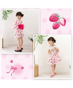 Mother garden 2025 マザーガーデン 野いちご 浴衣ドレス 《水彩柄》 95~100cm / 105~110cm